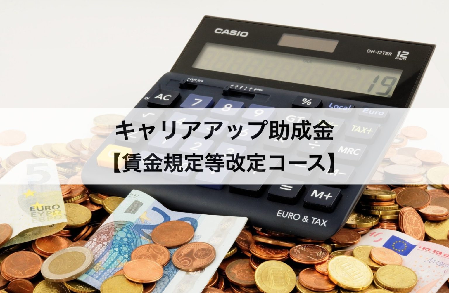 キャリアアップ助成金【賃金規定等改定コース】とは？条件や申請方法について解説します。