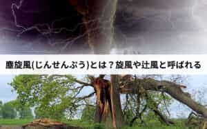 塵旋風(じんせんぷう)とは？旋風や辻風と呼ばれる