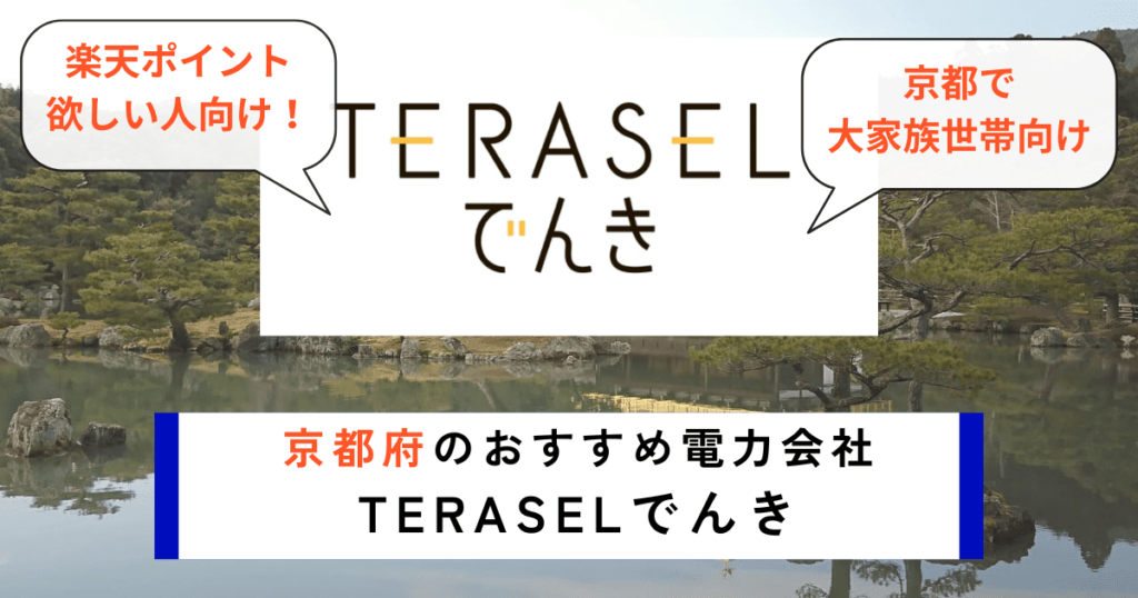 京都府のおすすめの電力会社にTERASELでんき