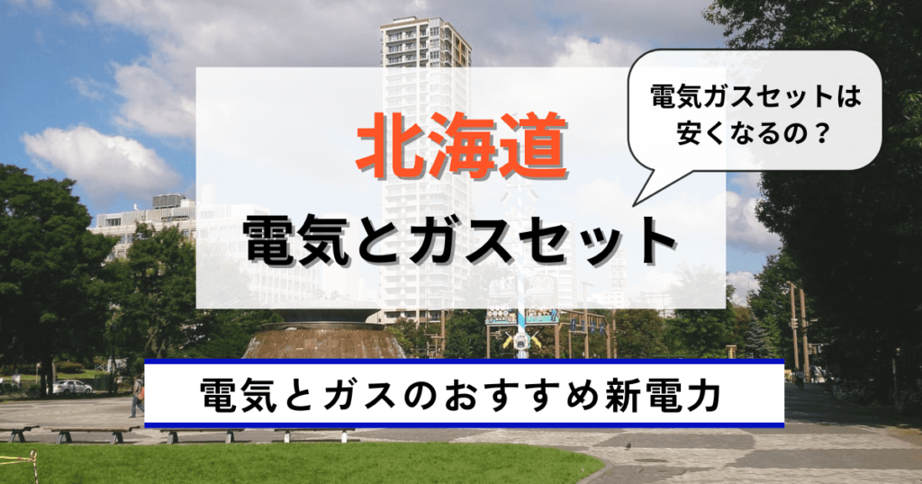 北海道のおすすめの電気とガスセット