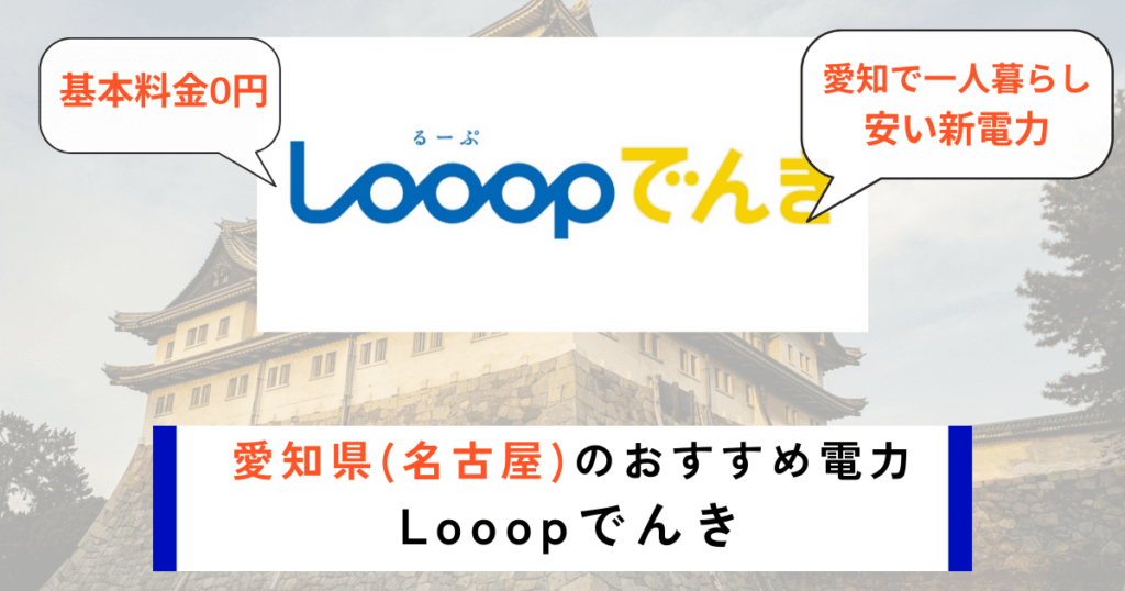 愛知_名古屋のおすすめの電力会社にLooopでんき