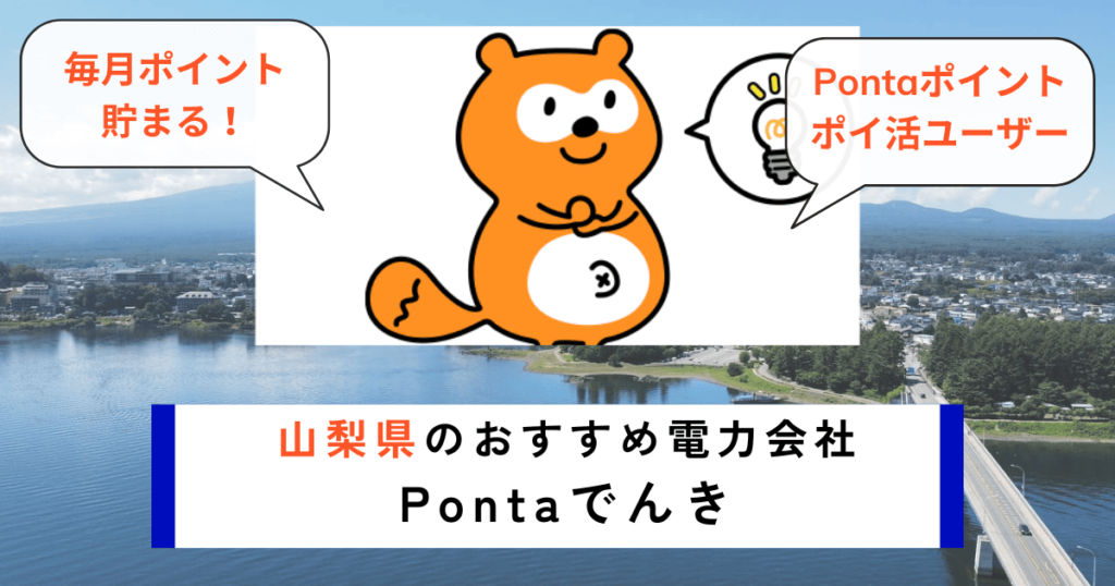 山梨県のおすすめの電力会社にPontaでんき