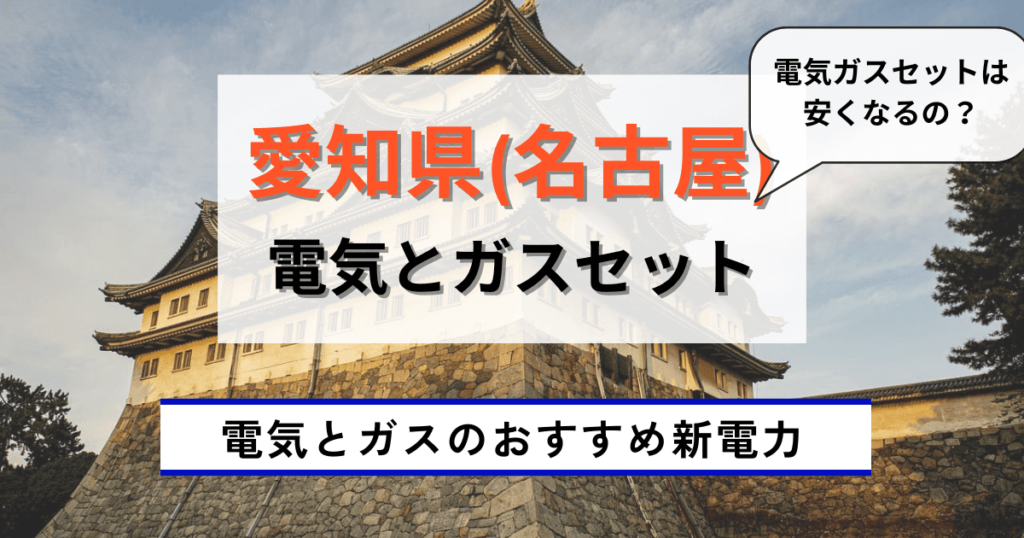 愛知県_名古屋の電気とガスセットのおすすめ