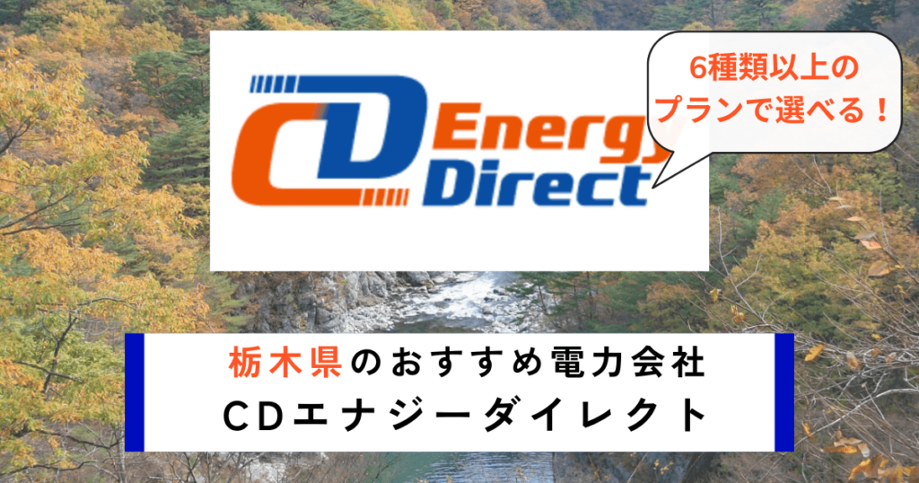 栃木県のおすすめの電力会社にCDエナジーダイレクト