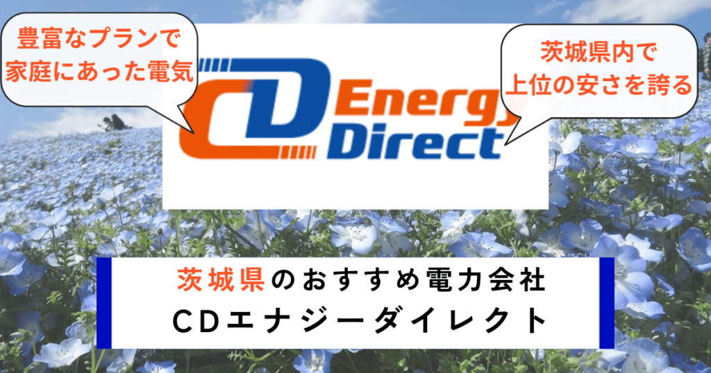 茨城県でおすすめの電力会社にCDエナジーダイレクト