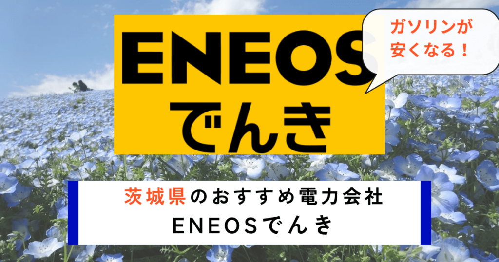 茨城県でおすすめの電力会社にENEOSでんき