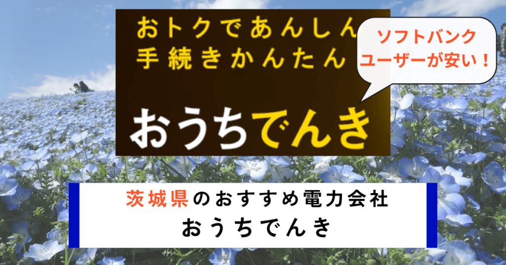 茨城県でおすすめの電力会社におうちでんき